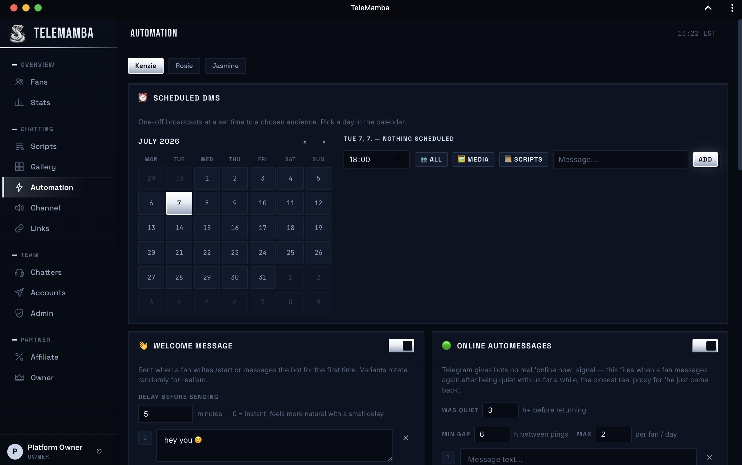 TeleMamba Automation
